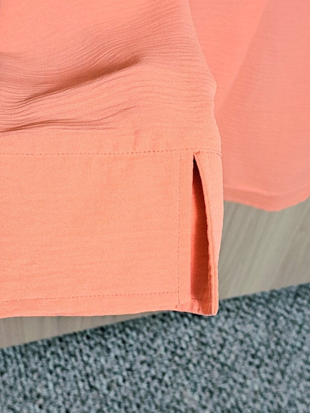 Zac & Rachel Orange Textured Blouse - Picture 3 of 6